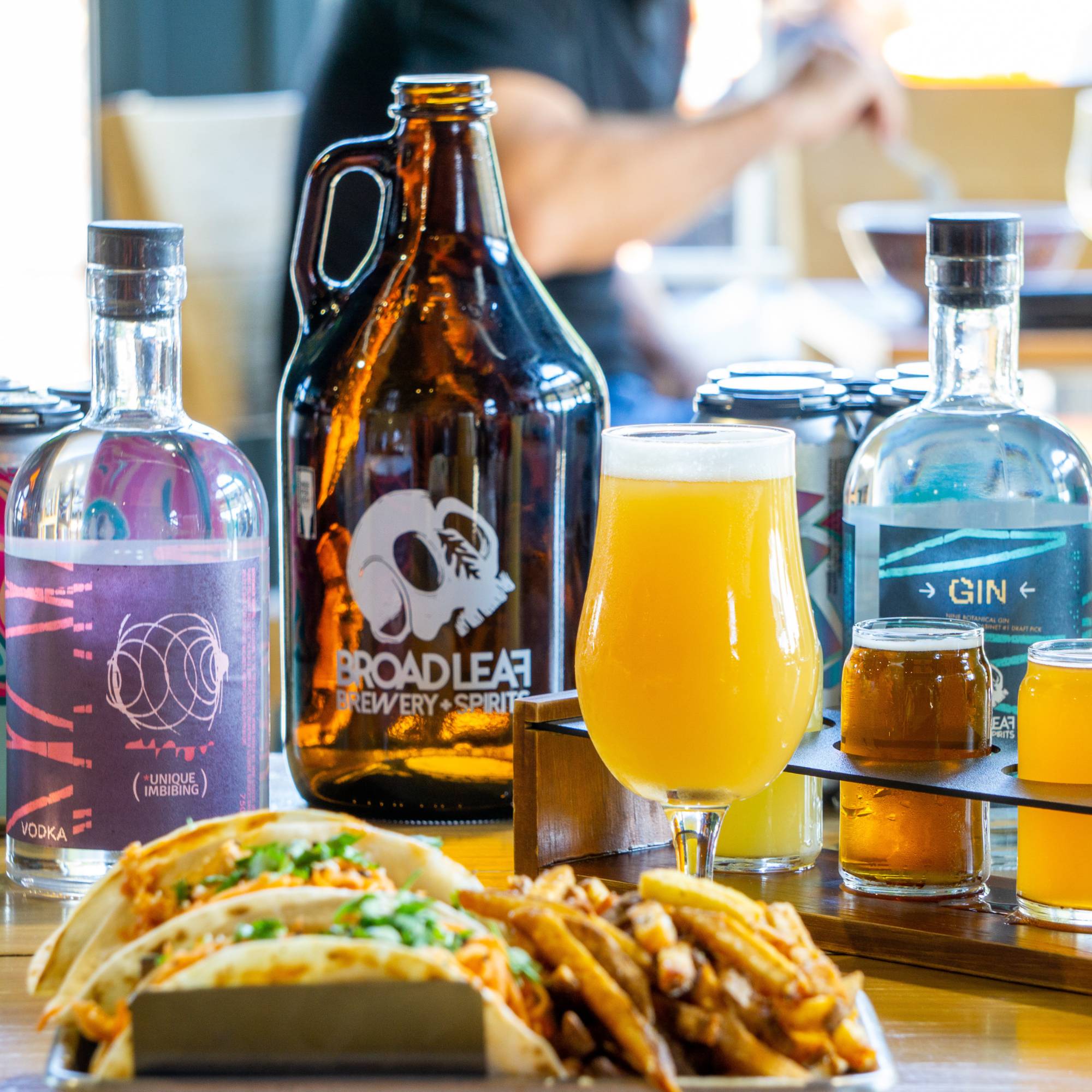 Food and drinks at Broad Leaf Brewery